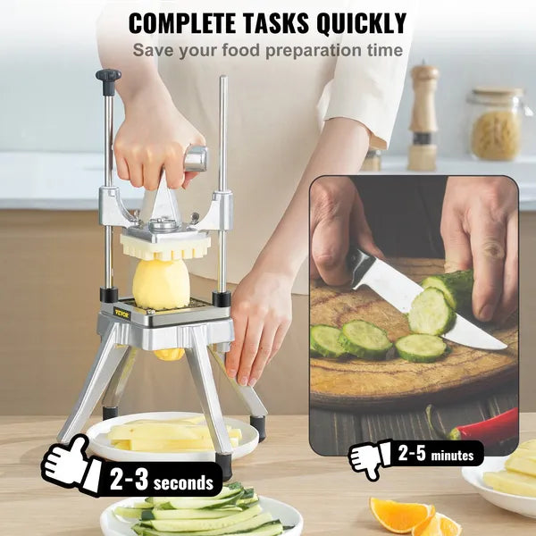 VEVOR Commercial Vegetable Chopper 1/4 Inch Stainless Steel Food Dicer