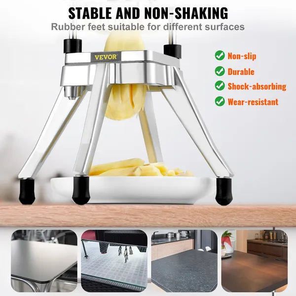 VEVOR Commercial Vegetable Chopper 1/4 Inch Stainless Steel Food Dicer