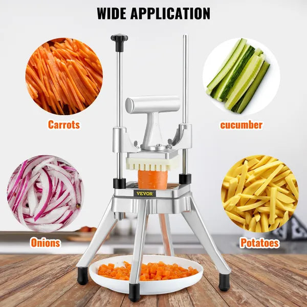 VEVOR Commercial Vegetable Chopper 1/4 Inch Stainless Steel Food Dicer