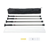 VEVOR Dust Barrier Poles 10 Ft with Plastic Film Carry Bag 4 Poles