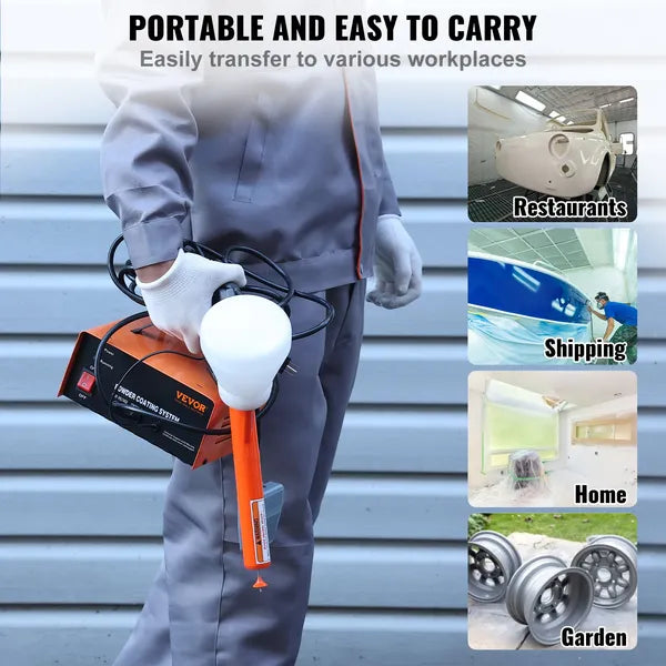 VEVOR Powder Coating System 50KV Electrostatic Kit with Gun Foot Switch