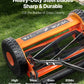 VEVOR 14 Inch Push Reel Lawn Mower Manual 5 Blade with Grass Catcher