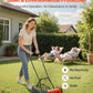 VEVOR 14 Inch Push Reel Lawn Mower Manual 5 Blade with Grass Catcher