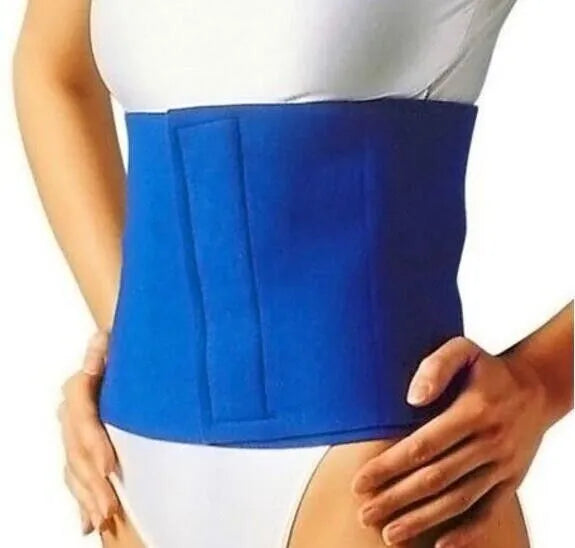 Neoprene Waist Trimmer Belt Sweat Band Abdominal Wrap 39 Inch Blue