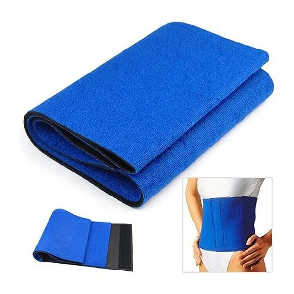 Neoprene Waist Trimmer Belt Sweat Band Abdominal Wrap 39 Inch Blue