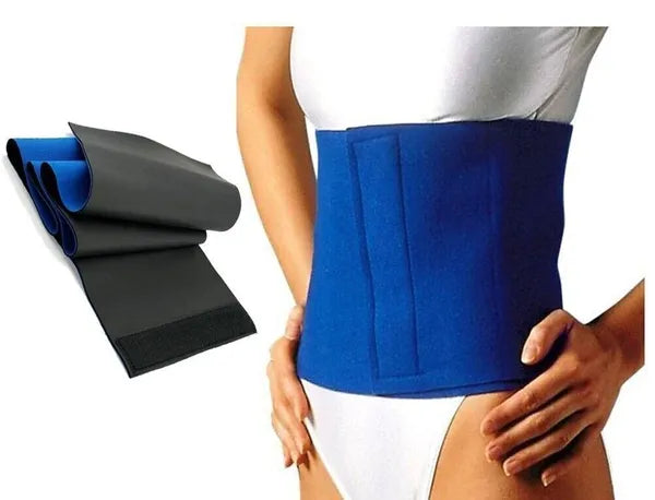 Neoprene Waist Trimmer Belt Sweat Band Abdominal Wrap 39 Inch Blue