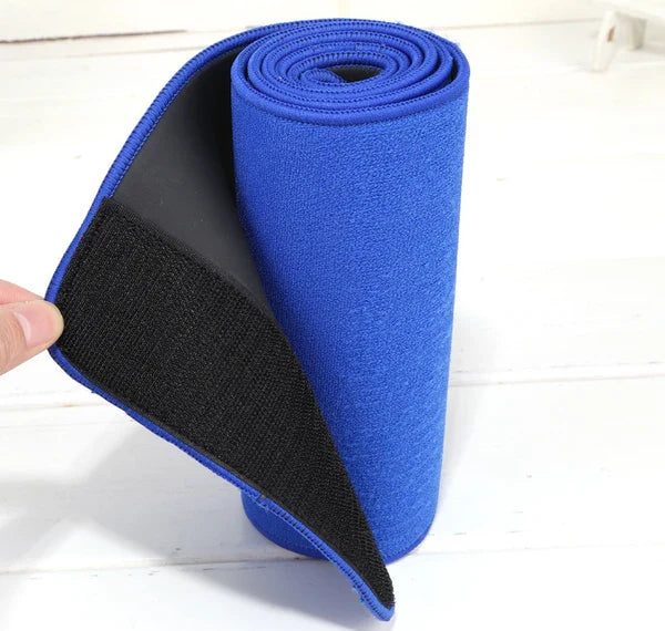 Neoprene Waist Trimmer Belt Sweat Band Abdominal Wrap 39 Inch Blue