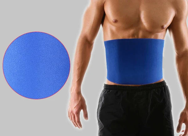 Neoprene Waist Trimmer Belt Sweat Band Abdominal Wrap 39 Inch Blue