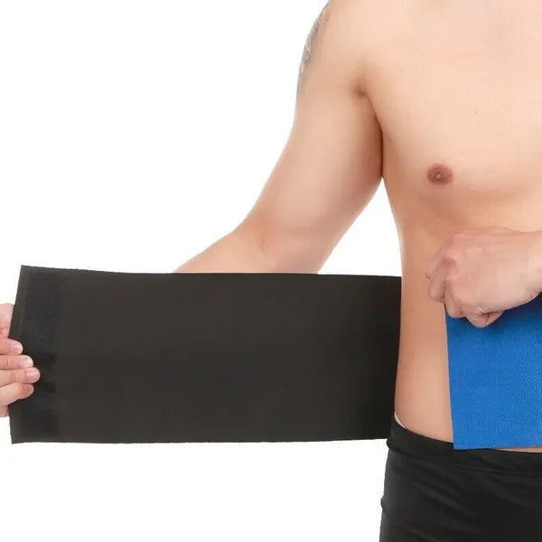 Neoprene Waist Trimmer Belt Sweat Band Abdominal Wrap 39 Inch Blue