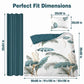 9 Piece Tropical Palm Leaf Bedspread Curtain Set Queen King Cal King Bedding