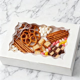 15 Pack Bakery Boxes with Window 12x8x2.5 White Cookie Pastry Treat Boxes