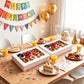 15 Pack Bakery Boxes with Window 12x8x2.5 White Cookie Pastry Treat Boxes