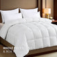 White Comforter All Season Fluffy Checkered Quilted Soft Machine Washable Bedding