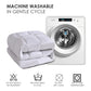 White Comforter All Season Fluffy Checkered Quilted Soft Machine Washable Bedding