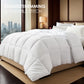 White Comforter All Season Fluffy Checkered Quilted Soft Machine Washable Bedding