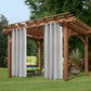 Outdoor Patio Curtain Panel Top Bottom Grommets Privacy Shade Pergola Gazebo 1Pc