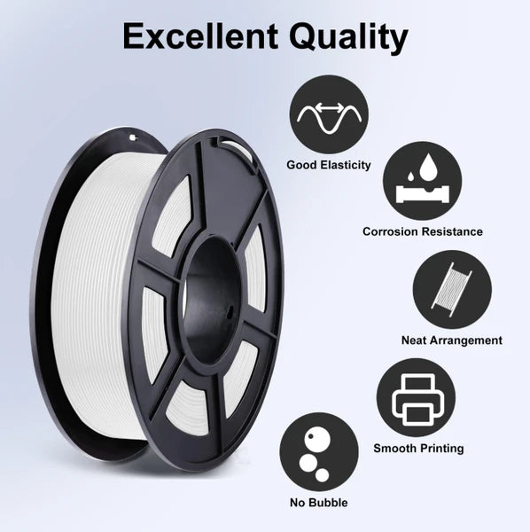 1.75mm PLA 3D Printer Filament 1KG Spool +/- 0.02mm Precision High Strength