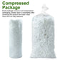 5 lbs Shredded Memory Foam Filling Pillow Stuffing Cushion Refill White Blue