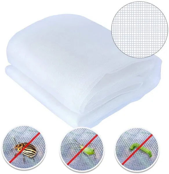 Garden Insect Netting Ultra Fine Mesh Plant Cover Raised Bed Screen White Black