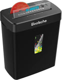 Woolsche 10-Sheet Cross Cut Paper Shredder P-4 Security CD Credit Card Black